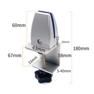 Desktop Clip Baffle Clip Office Direct Sales Acrylic Glass Fixing Clip Partition Aluminum Alloy Scre