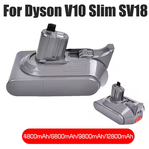 18V For Dyson V10 Slim Digital Fluffy Extra SV18 12800mAh Rechargeable Li-ion Battery Pack Vacuum Cl