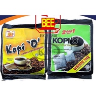 BEE Kopi O Black Coffee Uncang Kopi Campuran (Kopi O Kosong/2in1) 20 Sachets