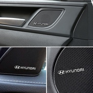 For Hyundai Palisade Bayon Tucson Inster NEXO Creta i30 i20 i10 Sonata Aluminum Car Audio Decoration