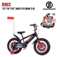 sepeda anak cowok emerson 12 3603 ban jumboo 3.0 musik