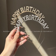 happy birthday decoration happy birthday topper 發箍 European American Hair Tie Headband birthday Part