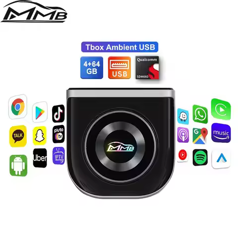 MMB Android 13 HDMI QCM6225 8-Cores Max 5.0 AI Box Wireless CarPlay Android Auto Stable connection M