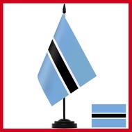 Botswana Deluxe desk flag desktop set Flag of Botswana