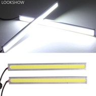 LOOKSHOW 2Pcs 17cm Light Bright 12V Waterproof COB Car LED Fog Driving Brake Ultra Thin White Lamp E