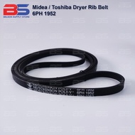 Rib Belt 6PH1952 Midea Dryer Toshiba Dryer MD610W MD-6288 MD-7288 MD-7388 TD-H80SEM