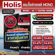 SUNDANT/SUNPOW/HOLIS SOLRA แผงโซล่าเซลล์  (ตัวเลือก MNH600BI HIGH VOLT 600 วัตต์ / MN600BI /SP600-14