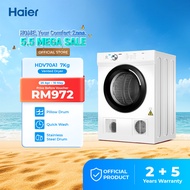 [FREE SHIPPING / READY STOCK] Haier 7KG Dryer Reversible Vented Knob Control Sensor Dry HDV70A1