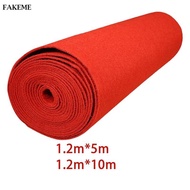 FAKEME Aisle Runner 1.2M Wide Durable Portable Red Aisle Runner Wedding Carpet for Party Hallway  Sh