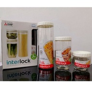 [READY STOCK ]Interlock Door Pocket Fridge Container (500ml + 1L + 1.6L)