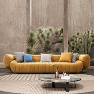 Italian Light Luxury Fabric Sofa Three-Person Small Apartment Simple Modern Living Room Designer bax