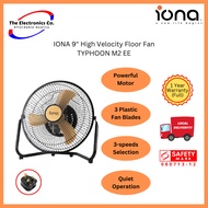 IONA 9" High Velocity Floor Fan TYPHOON M2 EE