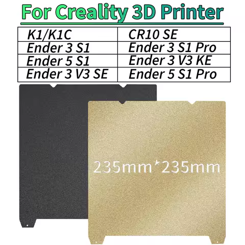 PEI Magnetic SHEET For Creality K1 PEI Build Plate K1C Bed Creality k1 Build Plate 235mmx235mm Ender
