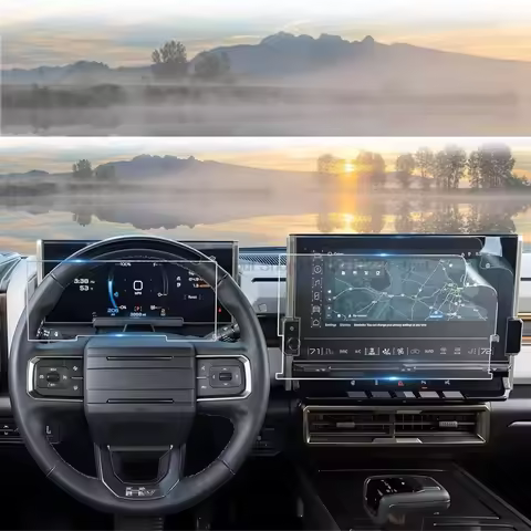 PET screen protector film For GMC Hummer EV 2022-2026 Car infotainment Navigation GPS instrument das