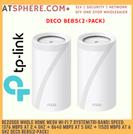 TP-LINK Tplink BE22000 Tri Band Whole Home Mesh Wi-Fi 7 System Speed 21536Mbps Over 150 Device Deco 