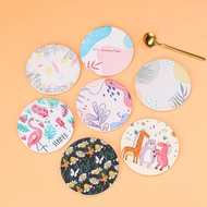 ✅Ceramic Coaster Ceramic Absorbent Coaster Cultural Creative Gift Coaster Cartoon logo Custom Printi