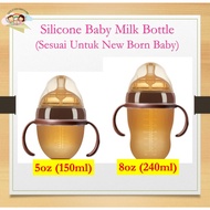 Full Silicone Baby Milk Bottle Feeding Bottle Baby Botol Susu Bayi Newborn Anti Colic Newborn Bottle