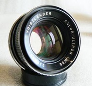 【悠悠山河】收藏級 稀有原生M42口 凹玉 Voigtlander Color Ultron 50mm F1.8 金屬版