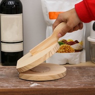 YKN-Dumpling Skin Maker Wooden Dumpling Press Handmade Tortilla Maker Dough Pressing Tool for