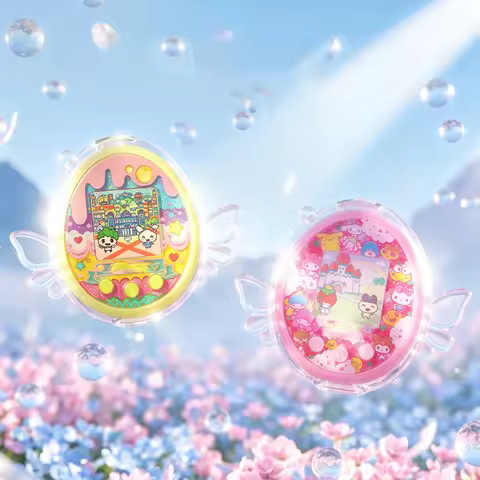 Hard Crystal Case for Tamagotchi meets Full Body Protection Anti Yellow Anti Scratch Standable Clear