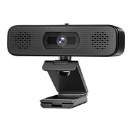 Built-in Mic 2K HD USB Webcam with 2 Speakers Stream Camera for Desktop Laptop Computer Video Confer