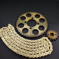 Gear Gir set paket satria Fu fi Satria Fu 150 new Fu new Gearset Girset rantai roda model sss