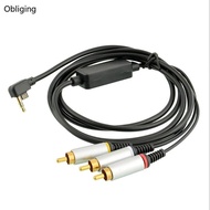 BLING AV Cable  Video 3RCA Adapter Cord Extension Line Replacement Component Cable for 1 5m