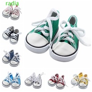 RADIANTZAP Doll Shoes, Kawaii Colorful Doll Canvas Shoes, Sneakers Shoes Cute Mini 7CM BJD Doll Shoe