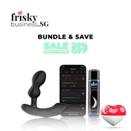 Bundle and Save - Lovense Edge 2 APP Prostate Vibrator + Pjur 100 ml Lubricant, Adult Men Sex Toys