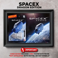 Gambar Frame Diecast Hotwheels Matchbox Spacex Dragon With Gambar Frame