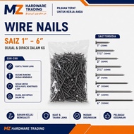 MZ HARDWARE TRADING | (PACKED IN KG) WIRE NAILS | PAKU KAYU DIBUNGKUS 1KG