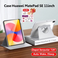 Casing Huawei MatePad SE 11inch Case with Pencil Holder Auto Wake/Sleep Magnetic Case 720 Rotate Fli