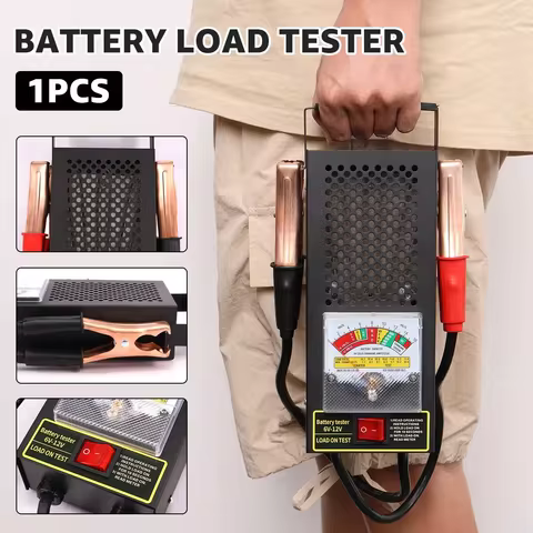 Battery Load Tester 100 Amp Load Type 6V-12V 100A Mechanics Automotive Voltage Tester Battery Altern