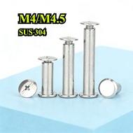 【ZQ-R1】 Book binding screw/ chicago screw/ 304 Stainless Steel binding screw / scrapbook photo album
