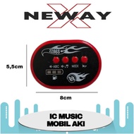 Modul Musik 6V IC Music Oval Merah 6 Volt Mobil Aki Mainan Anak