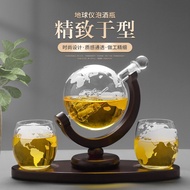 Glass Globe Decanter High Borosilicate Glass Wine Dispenser Whiskey Dispenser Ready Stock Supply URW