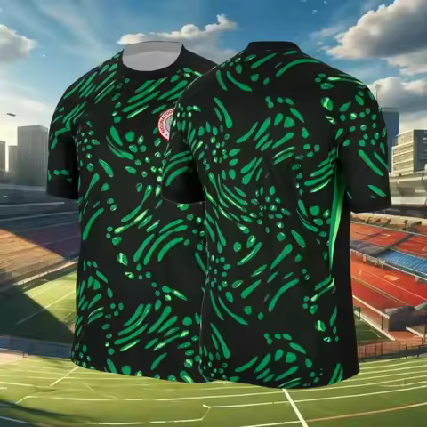 New Football Jersey Nigeria 2025 Away Jersey Men Women Shirts Sports Casual 3D Printed Breathable Qu
