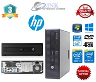 ( HP i3 i5 4th Generation Refurbished ) PC HP EliteDesk 600 G1  SFF / Desktop / 4GB RAM/250GB HDD/12