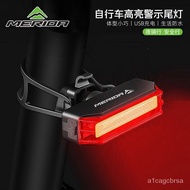 ST/🌞Merida Mountain Bike Riding TaillightUSBCharging Warning Light Night Riding Taillight HeadlightLEDLamp Equipment （US