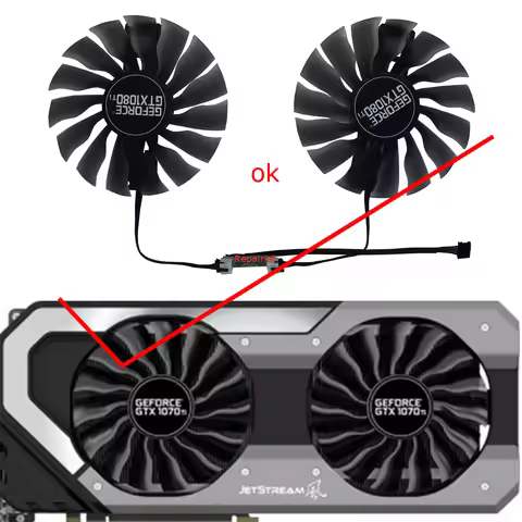 FD10015H12S,95MM Diameter,Video Card Fan,GPU VGA Cooler,For Palit GTX 1080 1070 Ti Jetstream,For PAL