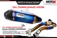 ท่อแต่ง/ท่อสูตร/ท่อโมโตครอส/ท่อโมตราด/ท่อรถวิบาก/ท่อMOTO-X สำหรับรถCRF300L/Rally Full Titanium (สินค้าพร้อมส่ง)