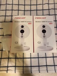 Foscam WiFi IPcam x2 with two 64GB SD cards