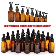 Essential Oil Dropper Bottles Mini High quality 1ml 2ml 3ml 5ml 10ml 15ml 20ml 30ml 50ml 100ml Empty