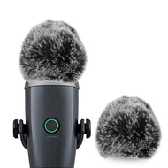 Geekria for Creators 毛茸茸的挡风玻璃 เข้ากันได้กับ Blue Yeti Nano Mic DeadCat Wind Cover Muff， Windbuster， 