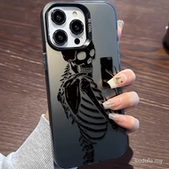 Phone Phone Case Trendy Cool Skull Unique Simple Suitable for iPhone 16promax xr xs 11 11promax 12 1