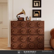 Solid Wood Cabinet Cabinet Drawer Storage TV Cabinet Combination Living Room Storage Cabinet Carmen 