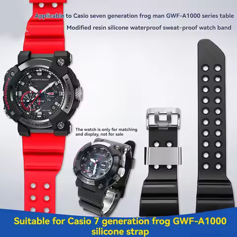 Resin Silicone Watch Band Strap For Casio G-SHOCK GWF-A1000 GWF-A1000-1A 1A2 1A4 7th Frogman Watch R