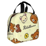 Rilakkuma Lunch Bag Lunch Box Bag Insulated Fashion Tote Bag Lunch Bag for Kids and Adults
