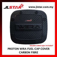 FUEL TANK GAS TRIM CAP COVER COLOR CARBON FIBER FOR PROTON WIRA (DOUBLE SIDED TAPE INCLUDED)