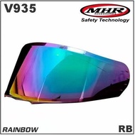 [Visor Only] MHR Helmet Flip Up Visor MHR FU935 V935 100% Original GTZ Full Face Tinted Smoke Rainbo